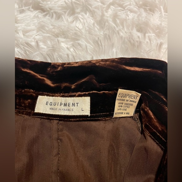 Vintage Equipment Velvet Blouse Made in France - Picture 5 of 14